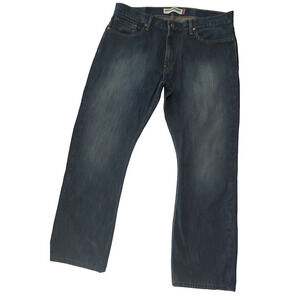 Levi's 514 Slim Straight Jeans Men's W38 L30 Dark Blue Wash 100% Cotton Denim